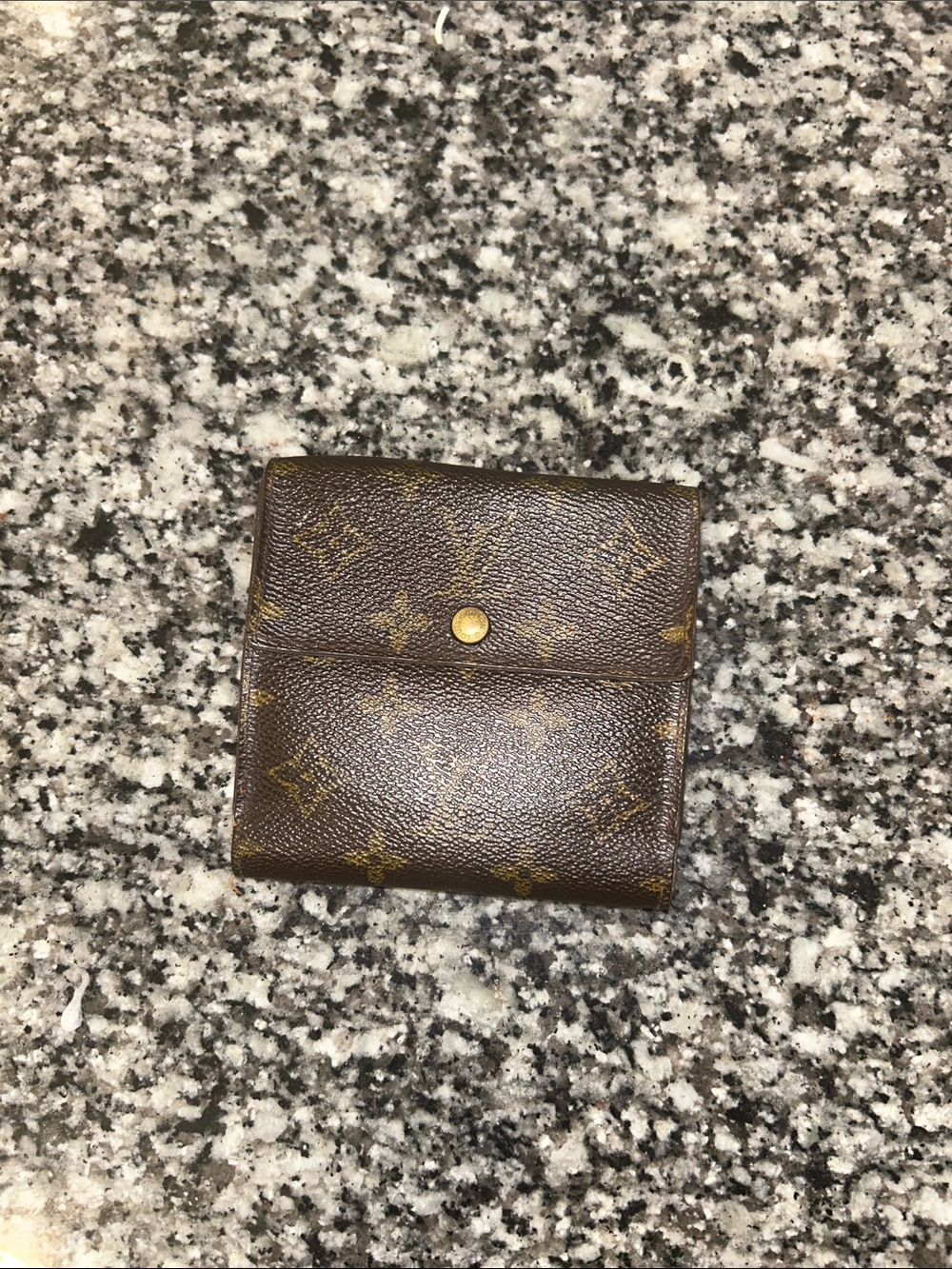 Louis Vuitton Monogram Small Fold Wallet in Brown and Gold